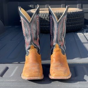 Anderson Bean Vamp: Rust Burnished Crazy Horse, Toe: DB (Wide Square).